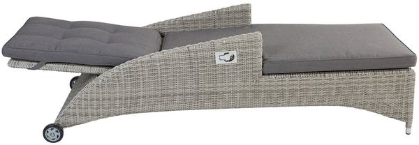 LC Garden Multifunktionsliege Sonnenliege Gartenliege Bilbao Relax grau-mix Bild 3