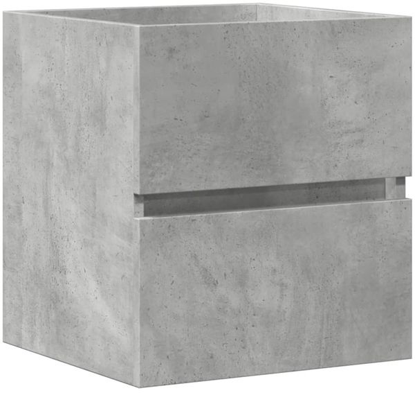 Waschbeckenunterschrank, Badschrank, Unterschrank Betongrau 41x38,5x45 cm Holzwerkstoff j69p