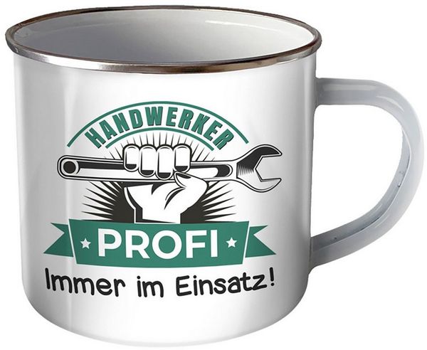 Trötsch Verlag Becher Trötsch Emaille Becher Handwerker Tasse Handwerker Profi Immer im E Bild 3