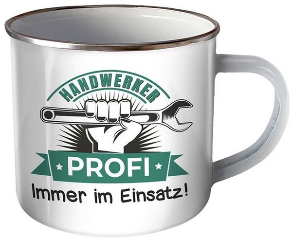 Trötsch Verlag Becher Trötsch Emaille Becher Handwerker Tasse Handwerker Profi Immer im E Bild 2