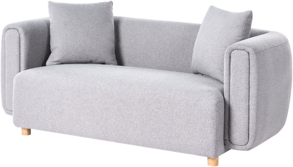 Sofa 2-Sitzer LILLEROD Stoff Grau