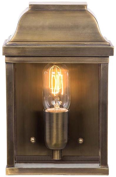 Wandleuchte, Außenleuchte, Laterne, Metall Glas, H 26 cm