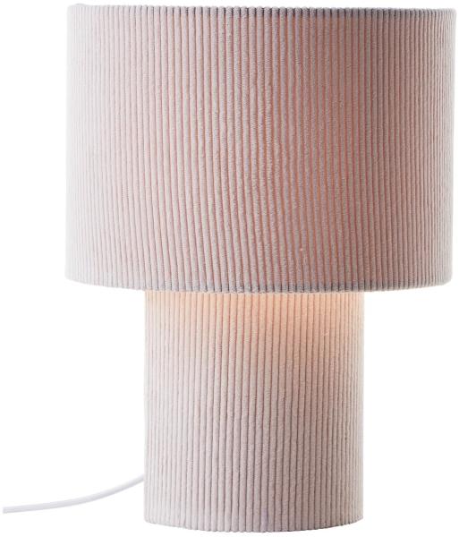 Brilliant AG Leuchten 60095-09 Tony Tischleuchte beige retro Cordstoff 30cm