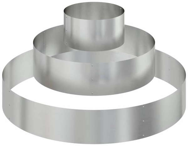 vidaXL Garten-Pflanzgefäß Silber 120 x 120 x 20 cm Verzinkter Stahl 873660