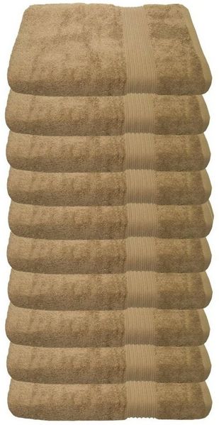 Julie Julsen Gästehandtücher 10-Gästehandtücher-Sand-Gästetuch 30 x 50 cm, Baumwolle (10-St)