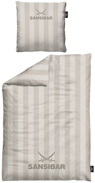 Sansibar Sylt Bettwäsche Sansibar Bettwäsche “Modern Stripe” 100% Baumwolle, Baumwolle, 2 teilig, edel und hochwertig, weich, hautfreundlich, pflegeleicht