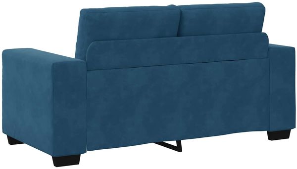 vidaXL Zweisitzer-Sofa Blau 160 cm Samt 4105119 Bild 4