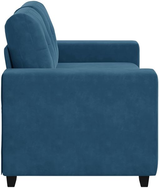 vidaXL Zweisitzer-Sofa Blau 160 cm Samt 4105119 Bild 3