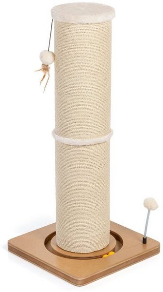 Canadian Cat Company Kratzsäule Kratzstamm Carla, mit 82cm-hoher Kratzsäule Ø20cm, ca. 40 x 40 x 86 cm