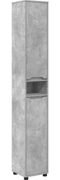 vidaXL Badezimmerschrank Beton Grau 30,5 x 30 x 195 cm Holzwerkstoff 888760
