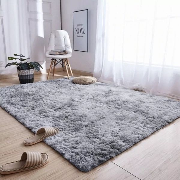 Strado Teppich Ombre Shaggy 250x350 OmbreSilver (hellgrau) universell