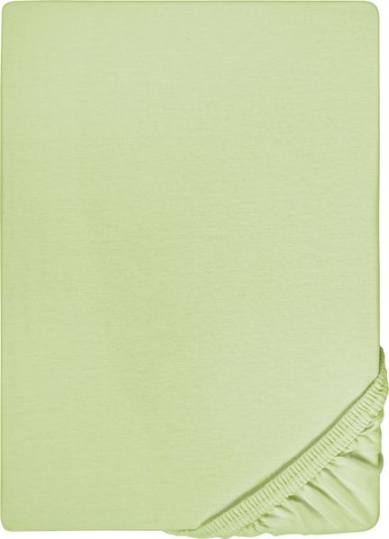 biberna Feinjersey-Spannbetttuch 0077144, pistaziengrün, 1x 90x190 cm - 100x200 cm Bild 5