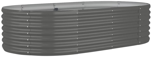 vidaXL Hochbeet Verzinkter Stahl 152x80x36 cm Grau 318914 Bild 1