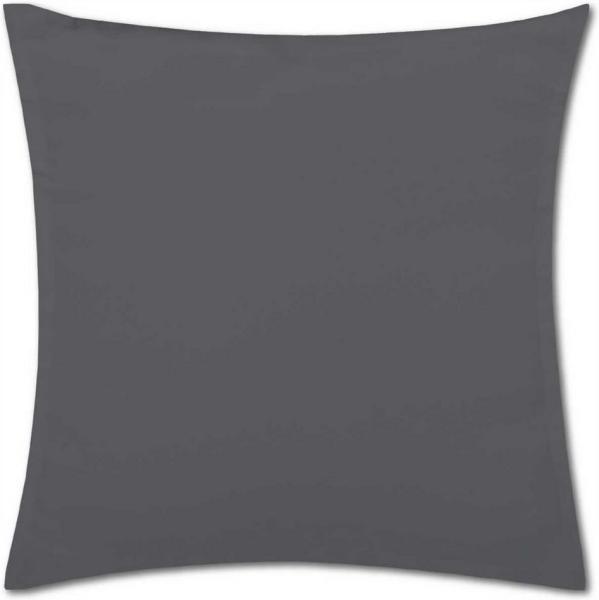 Kissenhülle Dekokissen Kissenbezug Microfaser - viele Größen und Farben Anthrazit 30 x 50 cm