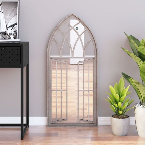 Spiegel, Wandspiegel, Dekorativer Spiegel Sand 100x45 cm Eisen für Innenbereich