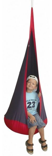 roba Hängesack - Kinder Hängesitz / Hängesessel / Sitzsack fürs Kinderzimmer oder draußen - Rot / Blau