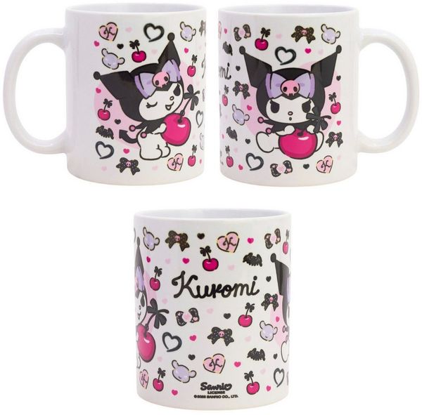 Hello Kitty Tasse Hello Kitty Kuromi Kaffeetasse Teetasse Tasse Geschenkidee 325 ml, Keramik