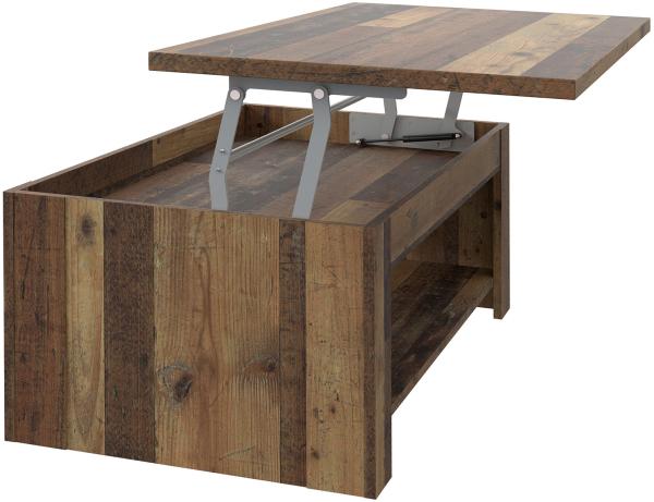 Couchtisch >Celon< in Old Wood Vintage - 110x45.7x65cm (BxHxT)