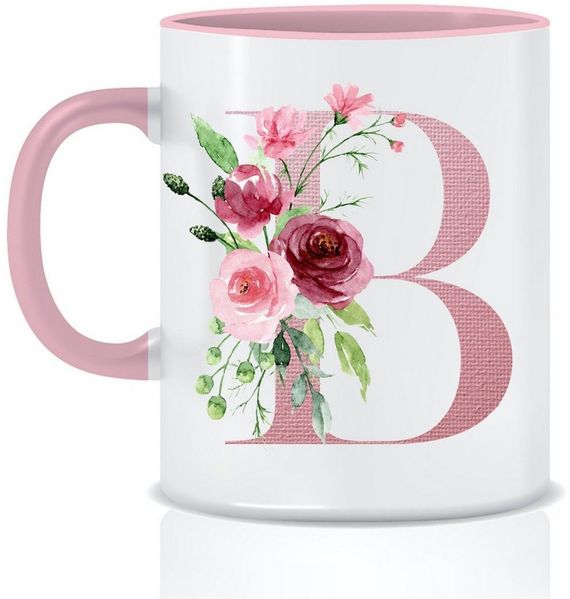 Unal Store Tasse Personalisierte Tasse mit Buchstabe von A bis Z Weihnachten Geschenke