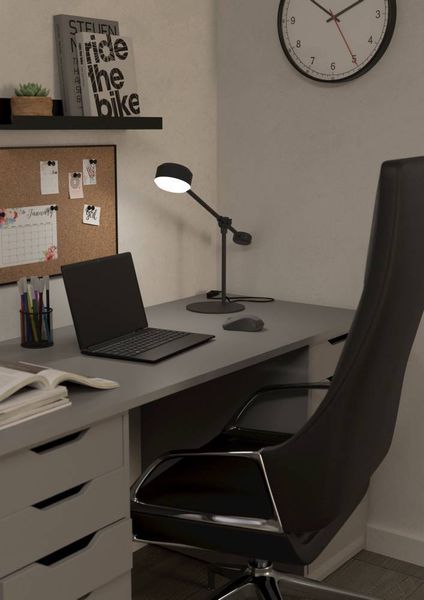 Eglo 900353 Tischleuchte CLAVELLINA Stahl schwarz, Kunststoff weiss LED 1X6,8W 3000K L:55cm H:45cm mit Kabelschalter
