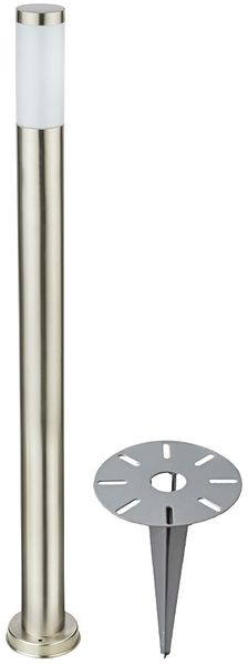 LED Stehlampe, Edelstahl, Höhe 110 cm