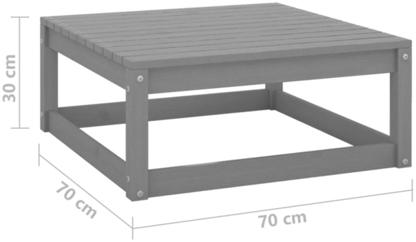 vidaXL 6-tlg. Garten-Lounge-Set mit Kissen Massivholz Kiefer 3076781 Bild 6