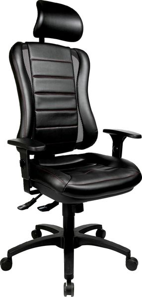 Topstar 'HEAD POINT' Gaming Stuhl, Stoff schwarz, 50 x 150 x 47 cm, höhenverstellbar und 110 kg belastbar