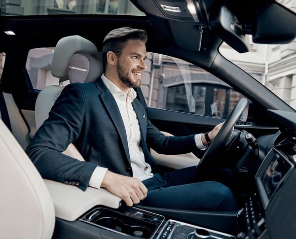 Dunlop Nackenkissen für PKW-Sitze, 1-tlg, Memory Foam Füllung, KFZ, Auto, PKW, Kissen, Nackenkissen für Autositz