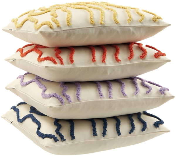 TOM TAILOR HOME Dekokissen Wavy, bestickt, mit hohem Baumwollanteil Bild 3