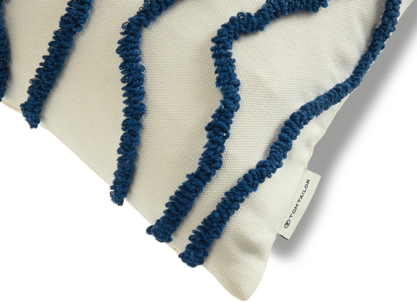 TOM TAILOR HOME Dekokissen Wavy, bestickt, mit hohem Baumwollanteil Bild 2