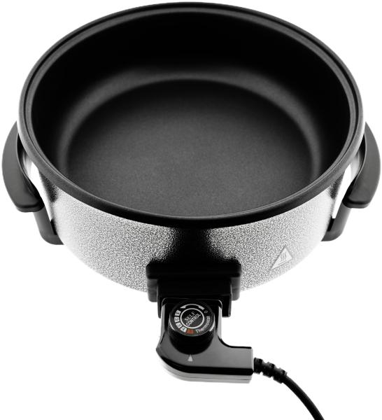 Pizza Pan Pfanne Ø42cm 1500W Multifunktionspfanne Grillpfanne Antihaftbeschichtet Ø42/11cm