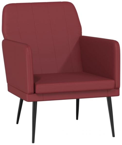 vidaXL Sessel Weinrot 61 x 78 x 80 cm Kunstleder