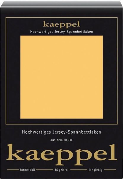 Kaeppel Spannbettlaken Single Jersey Mako Cotton, Jersey, Gummizug: rundum, (1 Stück), Bettlaken aus 100% Baumwolle