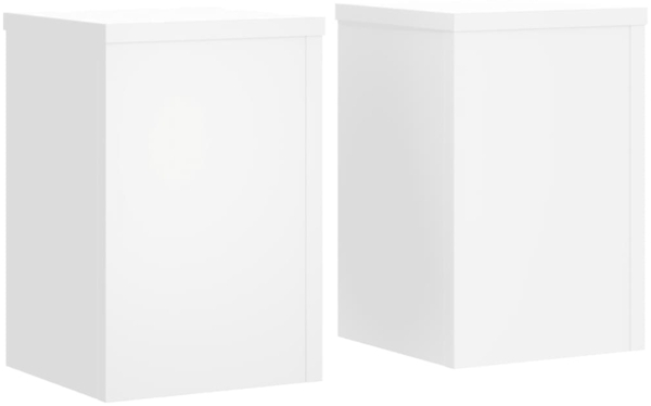 vidaXL Pflanzenständer 2 Stk. Weiß 20x20x30 cm Holzwerkstoff 852897