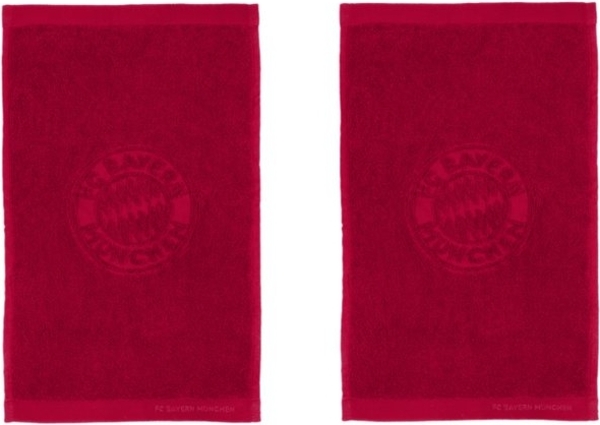 FC Bayern München Badetuch FC Bayern München I Gästehandtuch 2er-Set I Handtücher I 50x30 cm, 100% Baumwolle