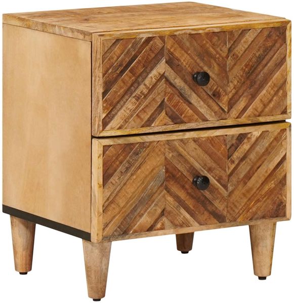 vidaXL Nachttisch Braun 40 x 33,5 x 46 cm Massivholz Mango 4018914