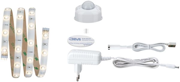 Paulmann No. 70955 Function YourLED Night Comfort Set 1m Warmweiß Bettlicht mit Bewegungssensor
