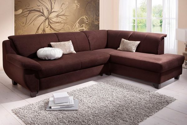 Home affaire Ecksofa Yesterday L-Form, wahlweise mit Bettfunktion, auch in Cord