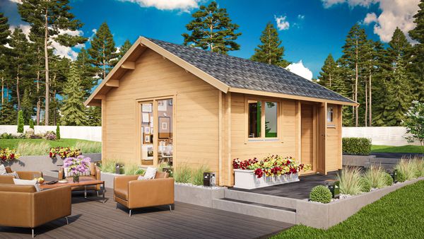 Fjordholz Freizeithaus Melanie 44 Schwedenrot
