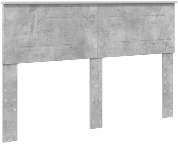 vidaXL Bettrahmen mit Kopfteil Beton Grau 140x200 cm Holzwerkstoff 3408266 Bild 6