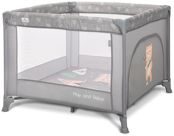 Lorelli Reiselaufstall Play`n Relax Matratze, Tragetasche, seitliche Öffnung grau