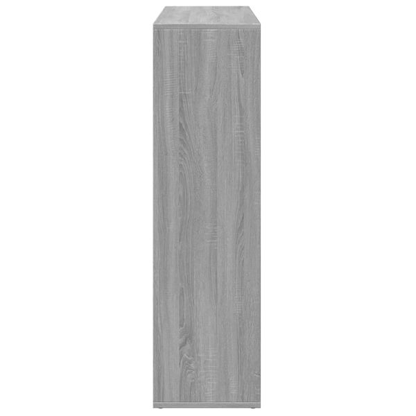 vidaXL Raumteiler-Bücherregal Grau Sonoma 102x29x103,5 cm 858044 Bild 7