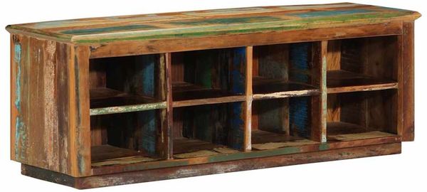 vidaXL Schuhschrank Braun 110 x 35 x 40 cm Massives upgecyceltes Holz 4019627