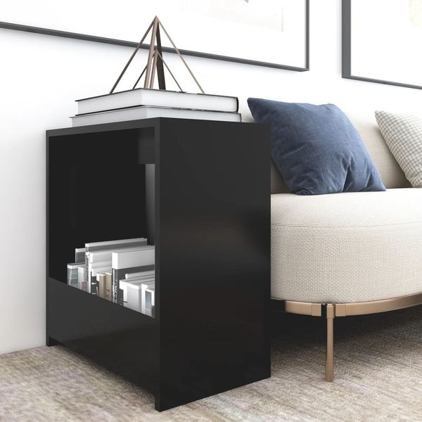 vidaXL Beistelltisch Schwarz 50x26x50 cm Holzwerkstoff 806688