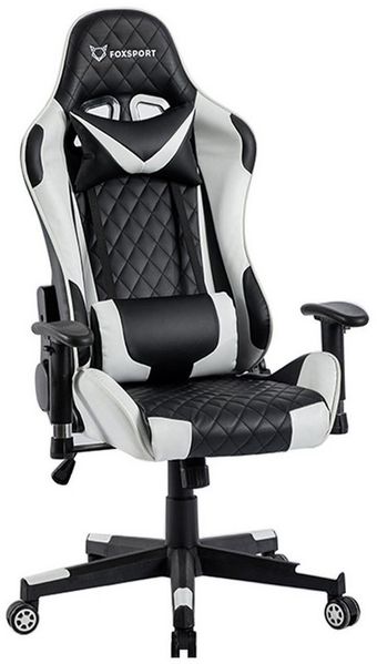 FOXSPORT Gaming-Stuhl ergonomisch Gamer Stühle (Professioneller Gamingstuhl), Eingebauter Wippmechanismus, Max. Belastbarkeit: 150 kg