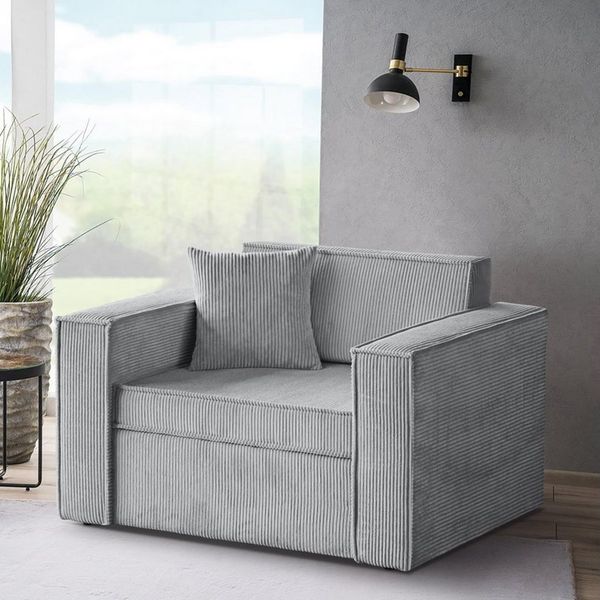Beautysofa Schlafsofa Dave, mit Relaxfunktion, Bettkasten, modernes Einzelsofa aus Cordstoff