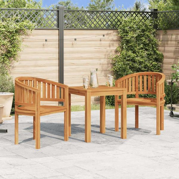 vidaXL Bananenstuhl Massivholz Teak 48018