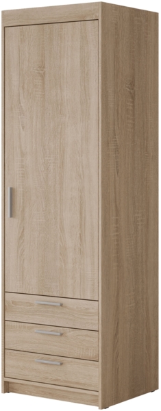 Kleiderschrank Elena 1D3S (Farbe: Sonoma Eiche)