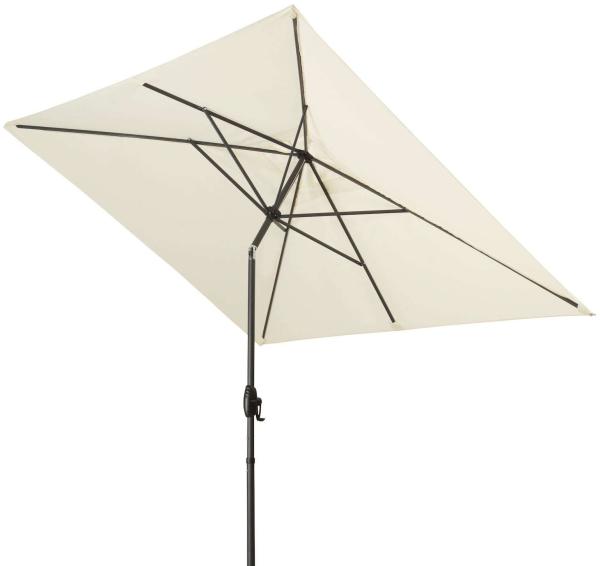 Doppler Basic Lift Neo 250x200 cm Sonnenschirm 4 Farben Mittelmastschirm 485444 820 Natur