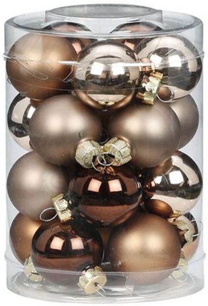 MAGIC by Inge Weihnachtsbaumkugel, Weihnachtskugeln Glas 3cm Elegant Lounge, 20 Stück